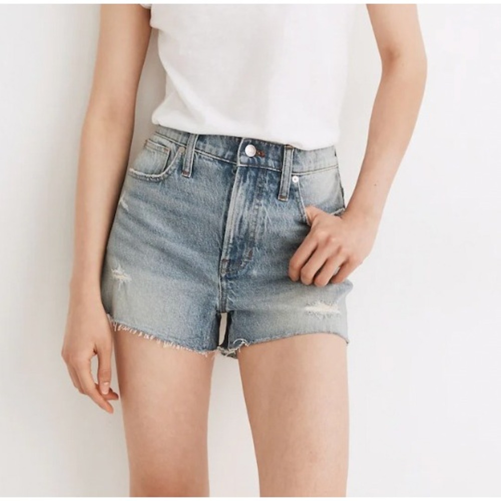 Madewell The Perfect Jean Short in Snyder Wash: TENCEL™‎ Denim Edition Size 27